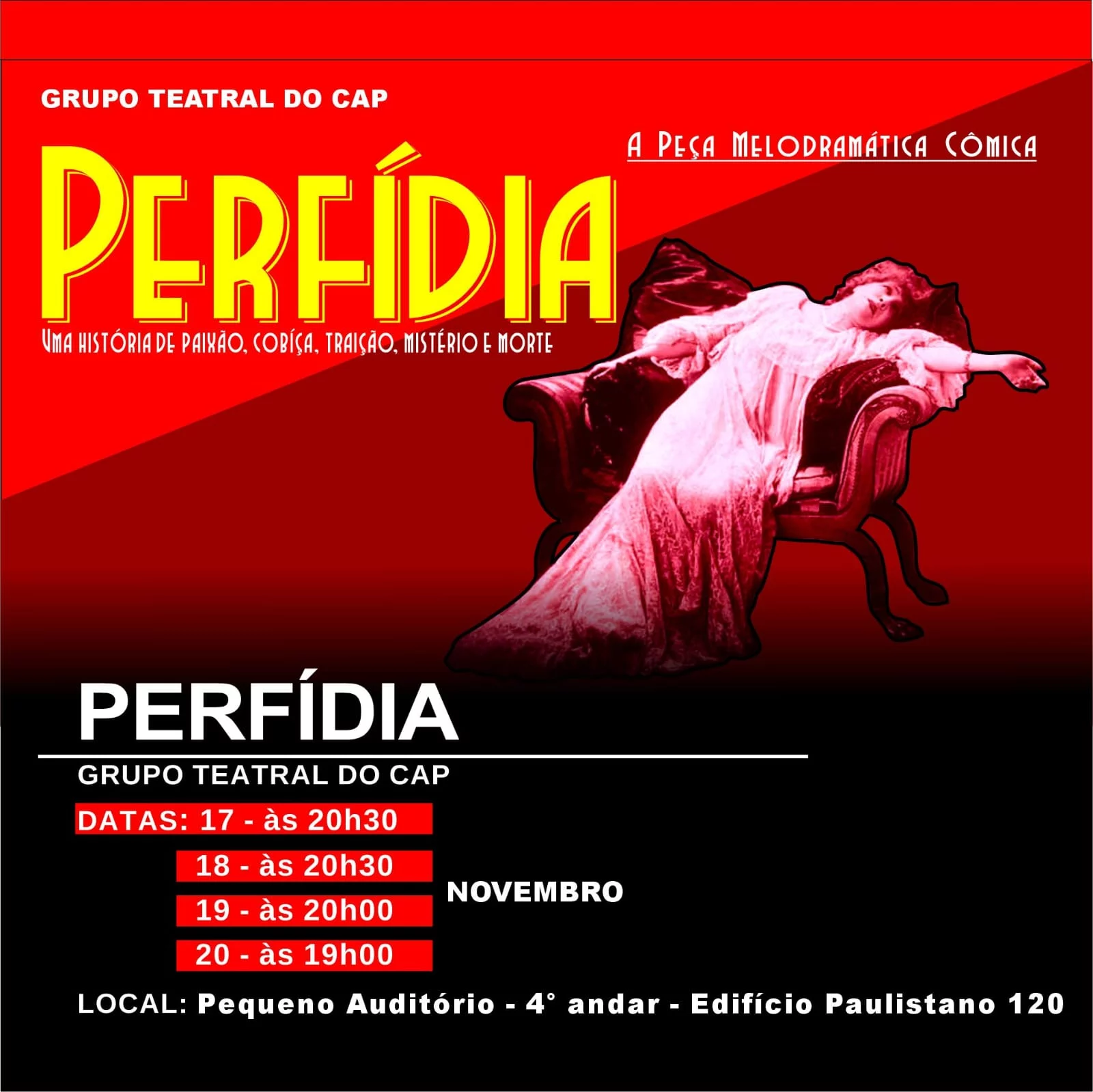 Perfídia – teatro adulto (novas datas)